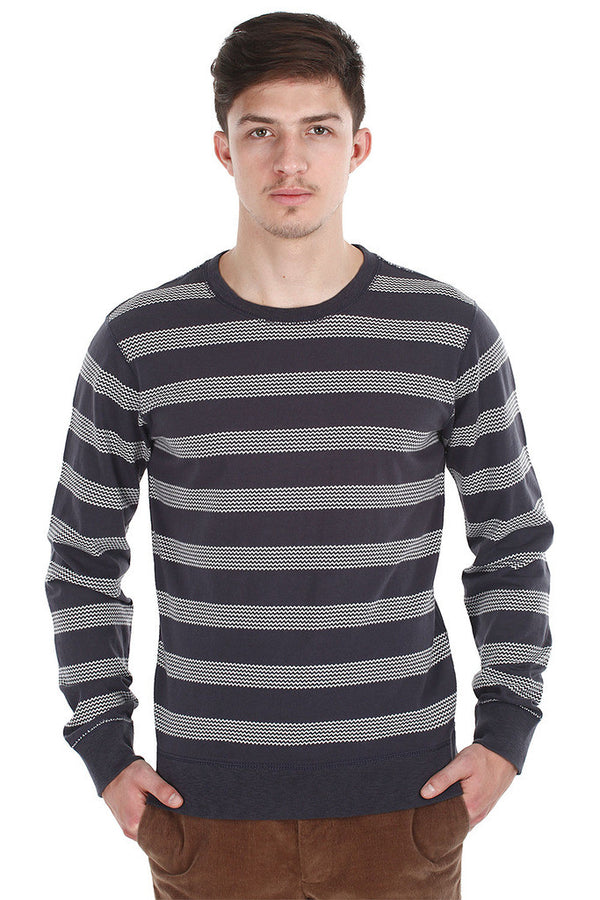 Heather Jersey Knit Stripe Shirt