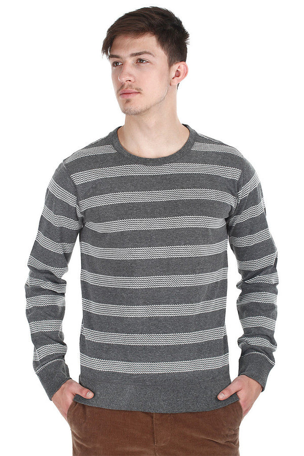 Heather Jersey Knit Stripe Shirt