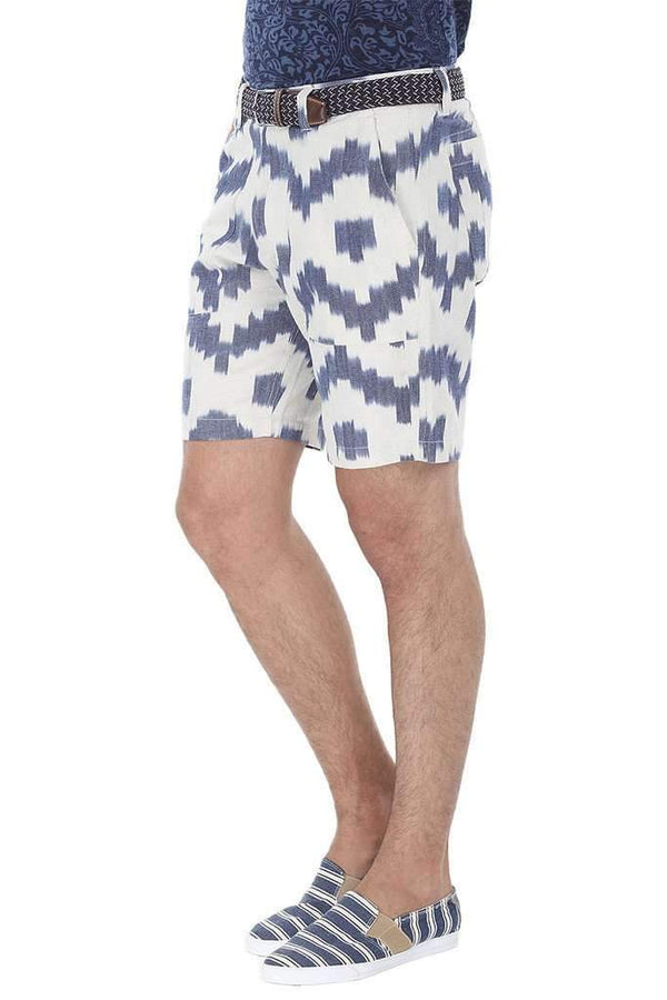 Ikat Twill Weave Shorts