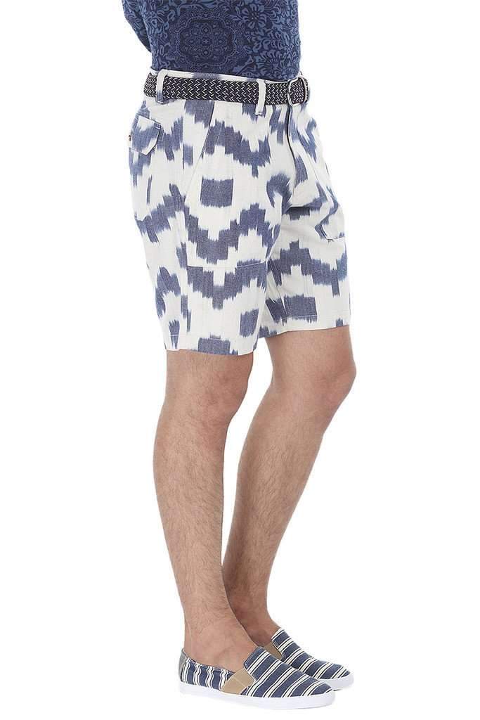 Ikat Twill Weave Shorts