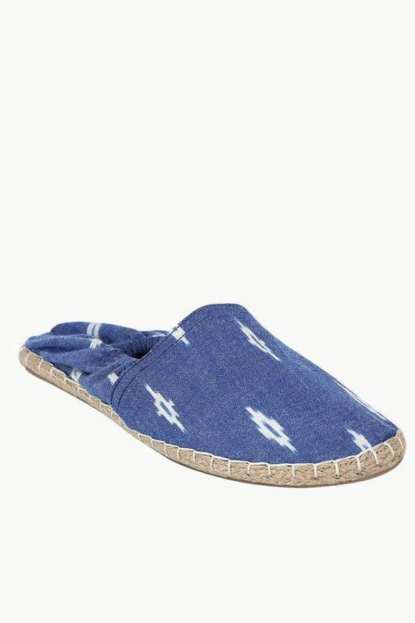 Ikat Weave Elastic Espadrilles