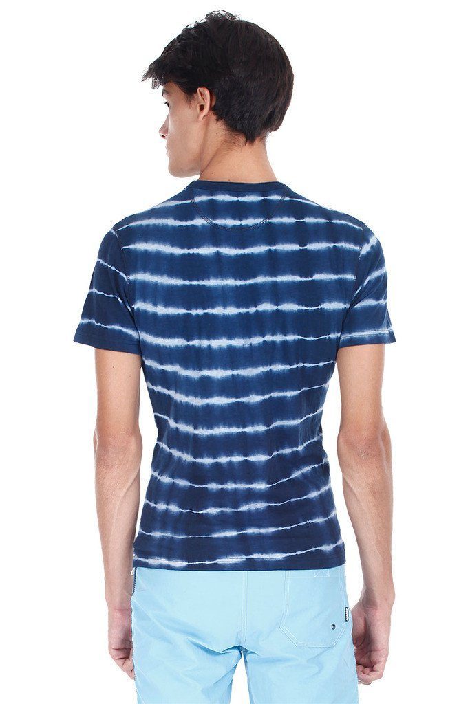 Indigo Crew Neck Tie Dye Tee