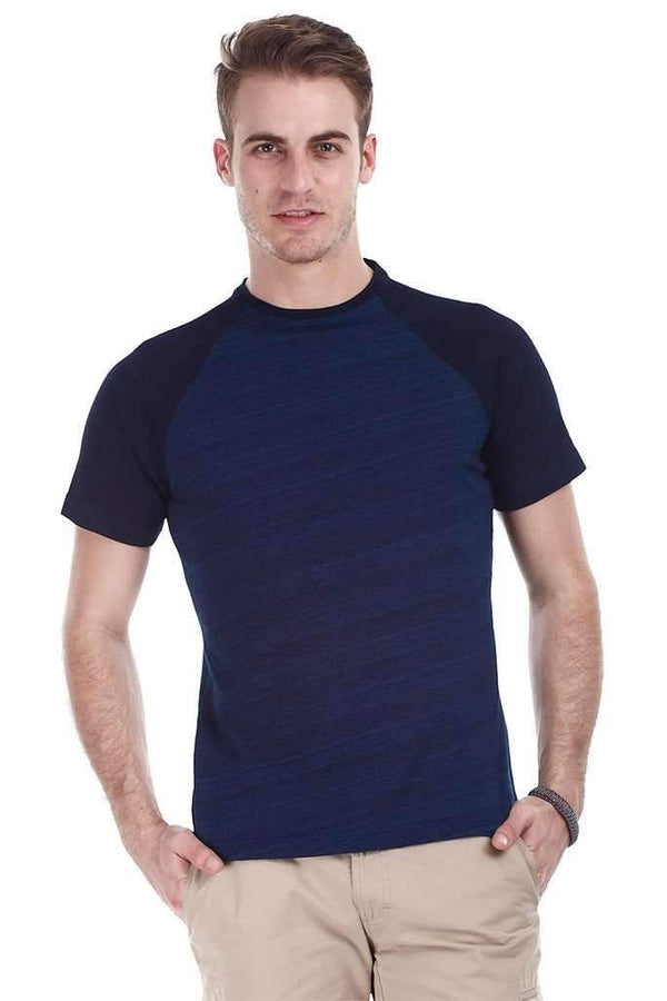 Indigo Denim Raglan Tee