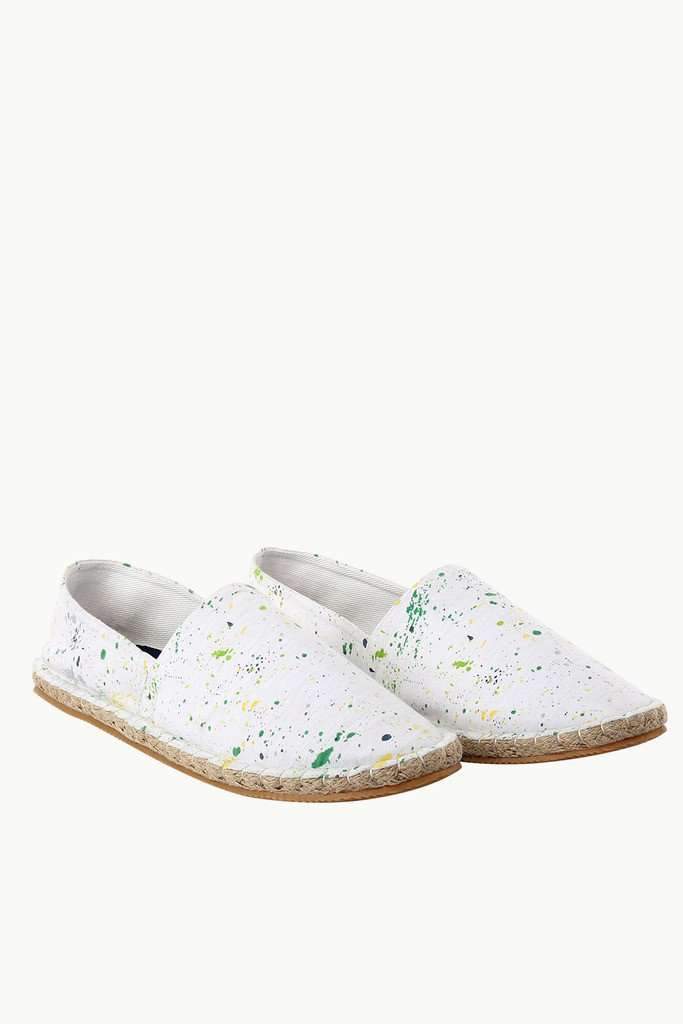 Knit Paint Overall Print Espadrilles