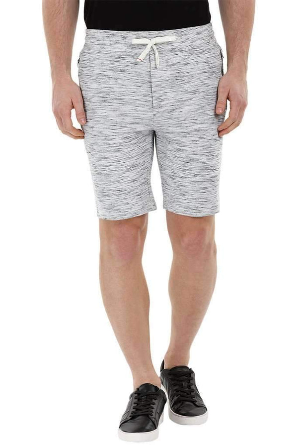 Knit Slub Workout Grey Shorts