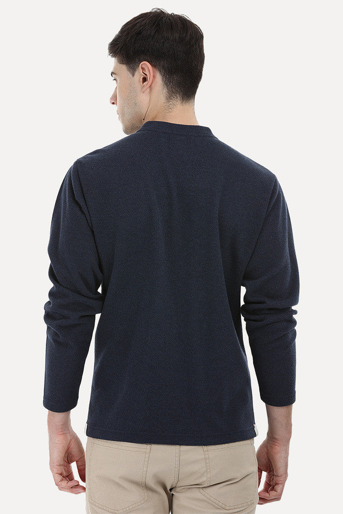 Knit Sports Henley Sweatshirt