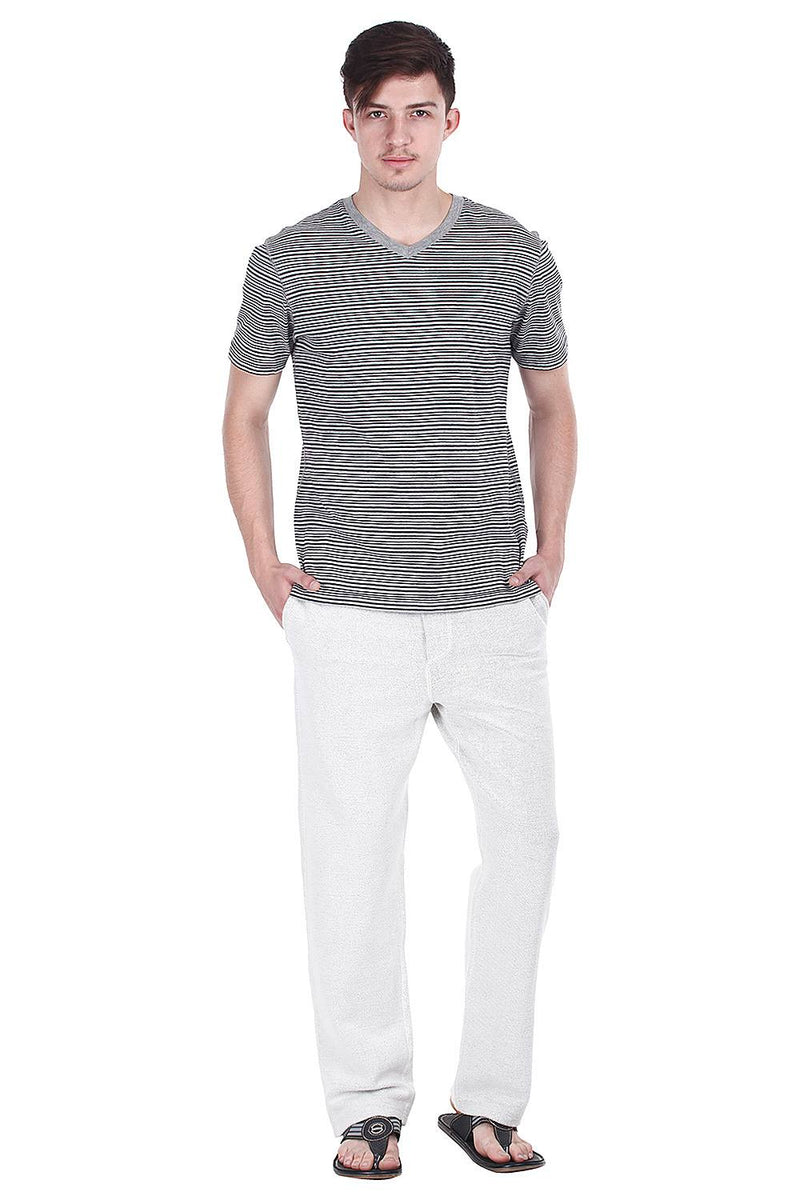 Grey Jacquard Fleece Sweatpants