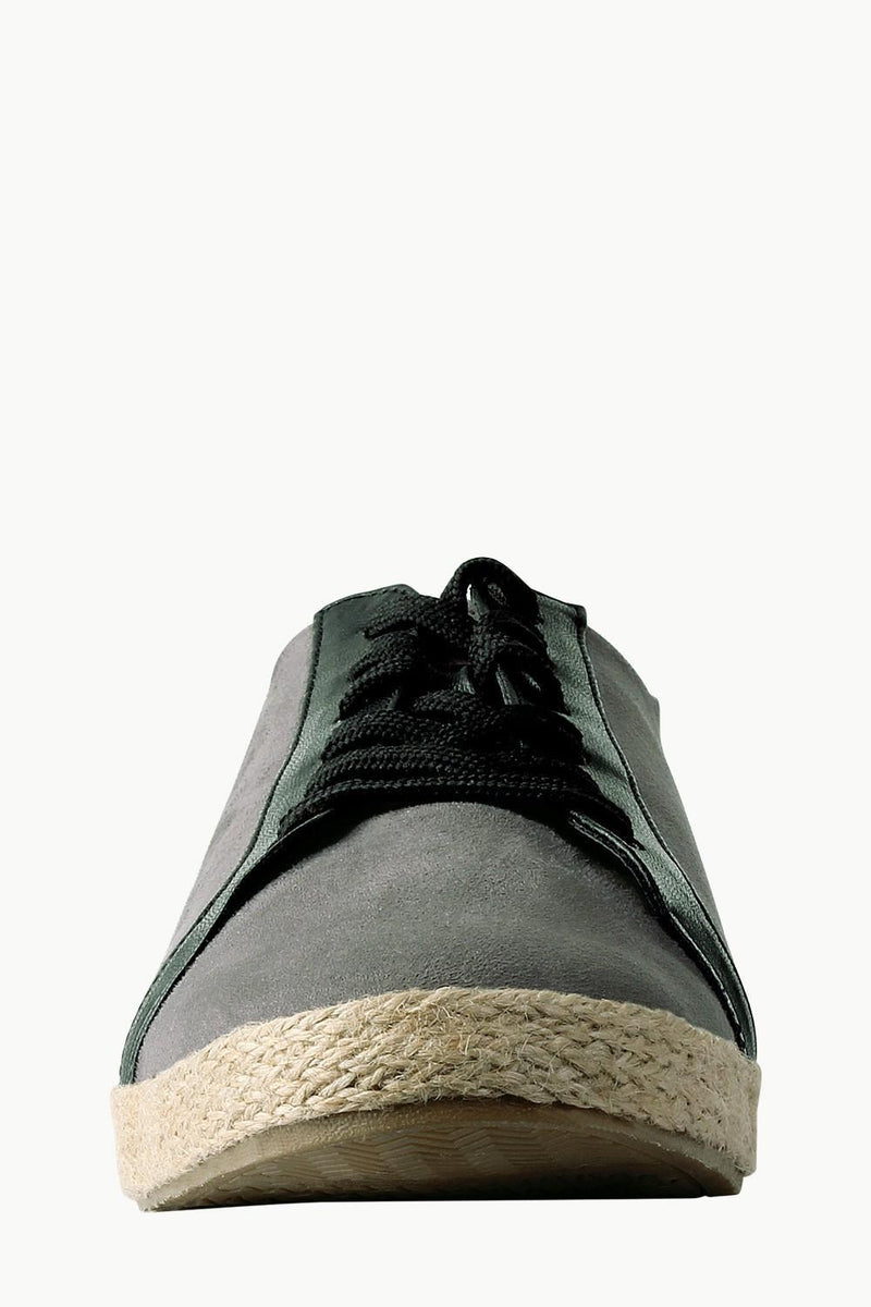 Lace-Up Suede Espadrilles