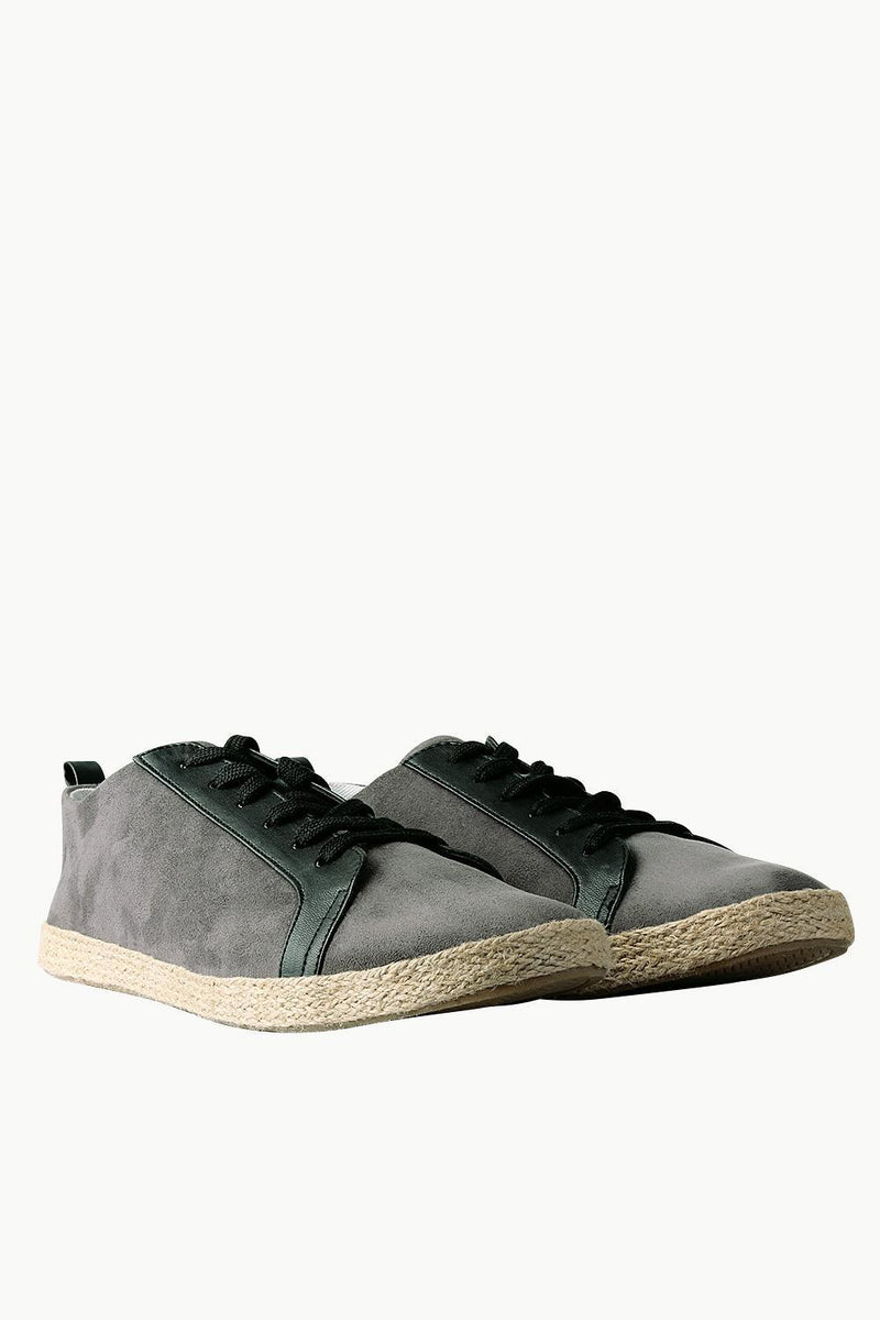 Lace-Up Suede Espadrilles
