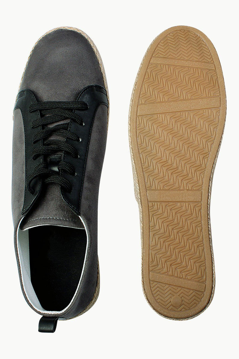 Lace-Up Suede Espadrilles