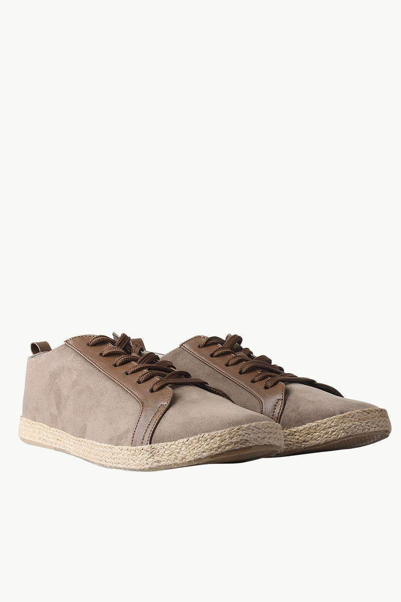 Lace-Up Suede Espadrilles