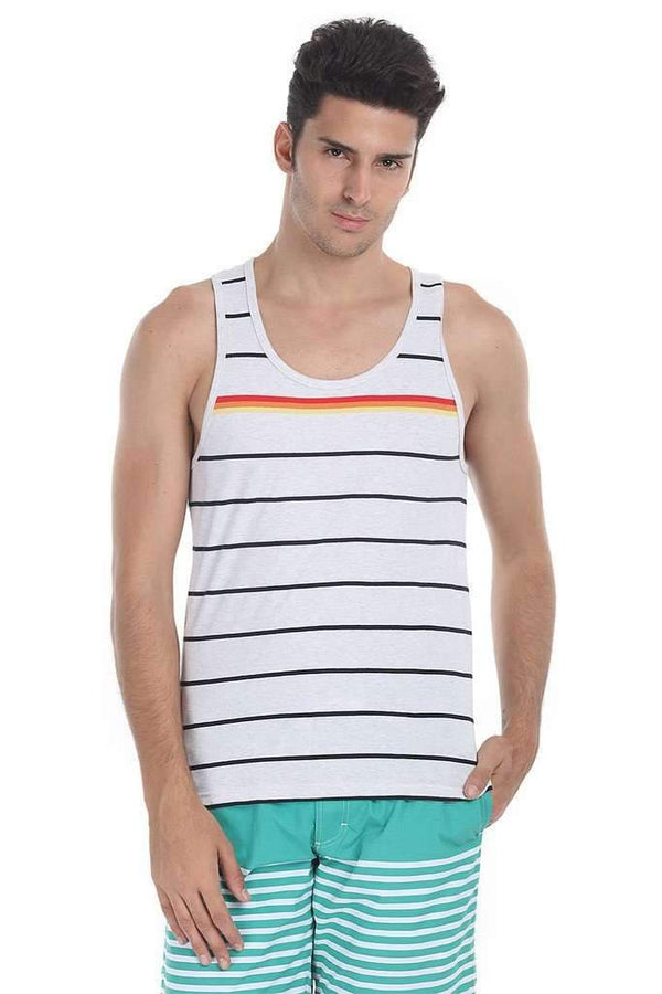 Level Multi Stripe Knit Tank