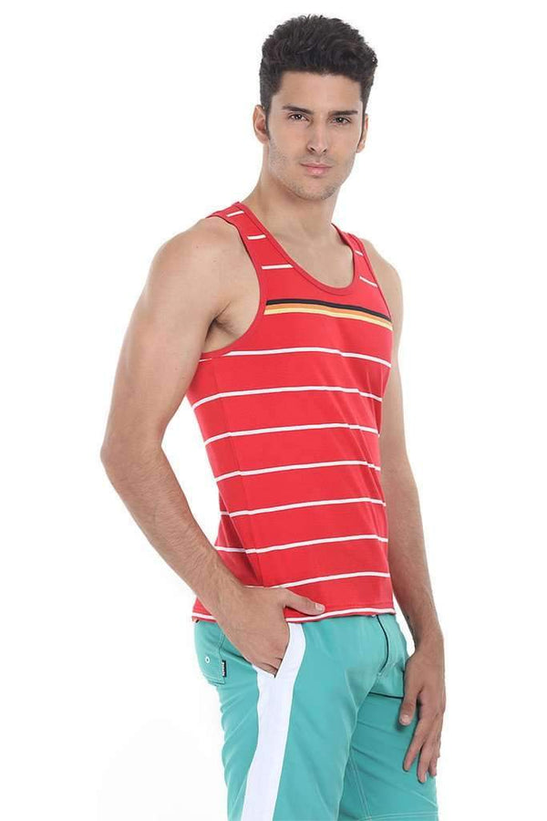 Level Multi Stripe Knit Tank