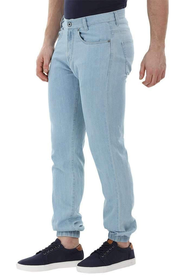 Lightweight Blue Denim Joggers