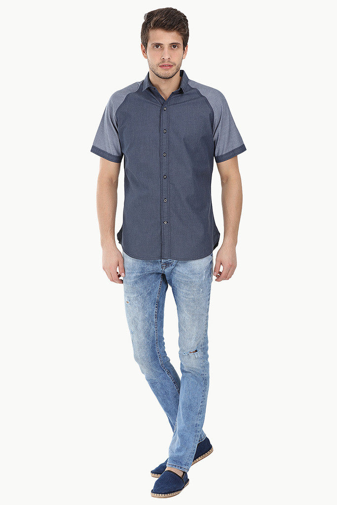 Lightweight Cotton Weave Raglan Shirt