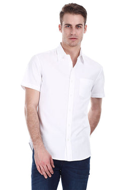 Lightweight Egyptian Cotton Short Sleeve Oxford Shirt