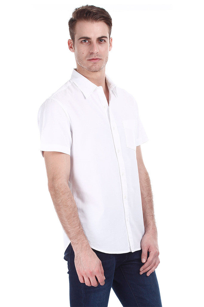 Lightweight Egyptian Cotton Short Sleeve Oxford Shirt