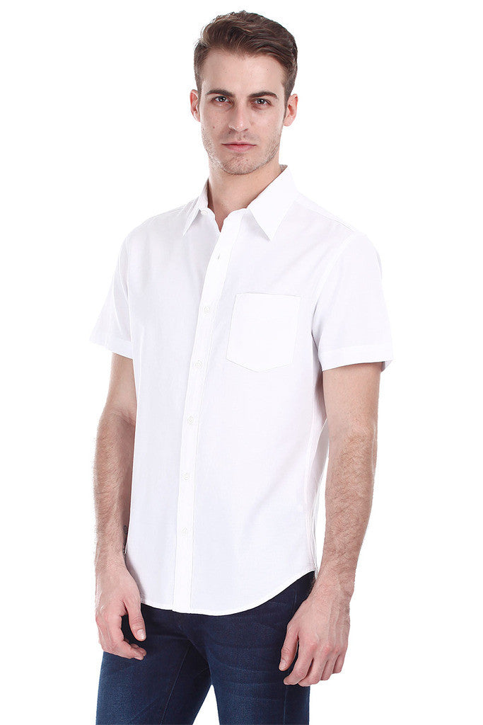 Lightweight Egyptian Cotton Short Sleeve Oxford Shirt