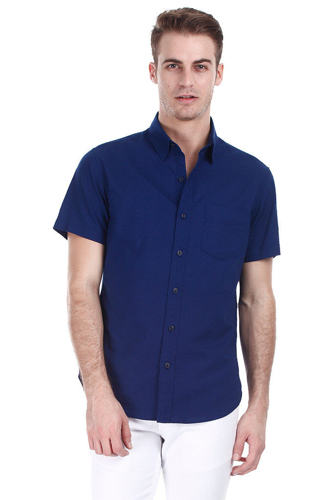 Lightweight Egyptian Cotton Short Sleeve Oxford Shirt