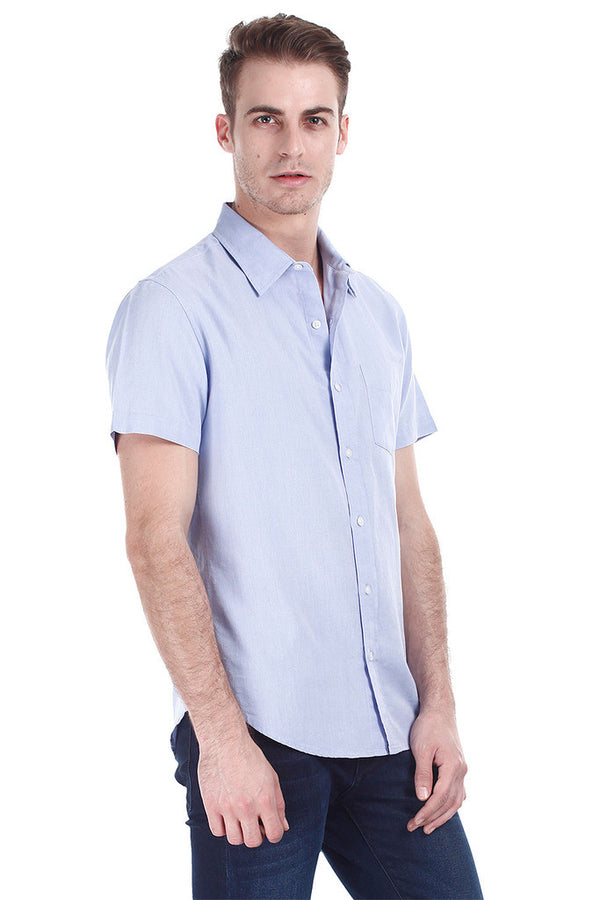 Lightweight Egyptian Cotton Short Sleeve Oxford Shirt