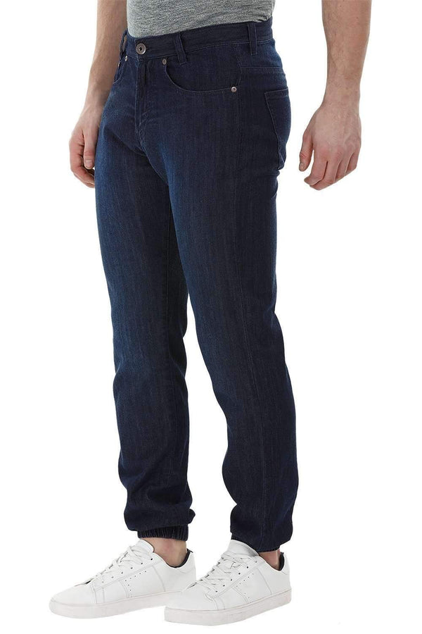 Lightweight Navy Indigo Denim Joggers