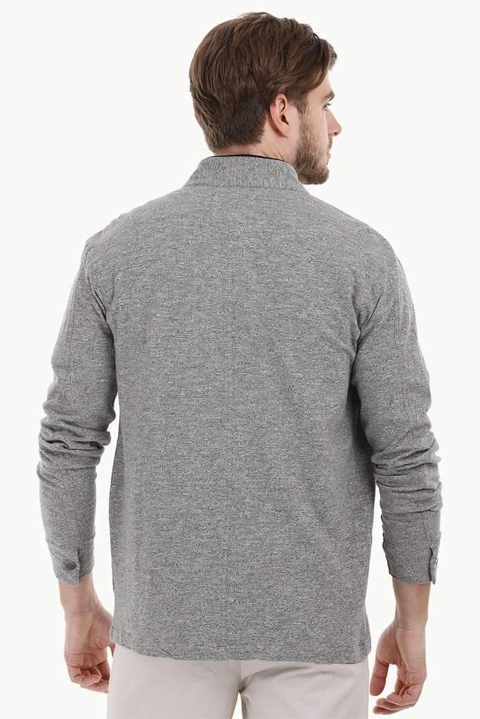Lightweight Nehru Heather Jacket