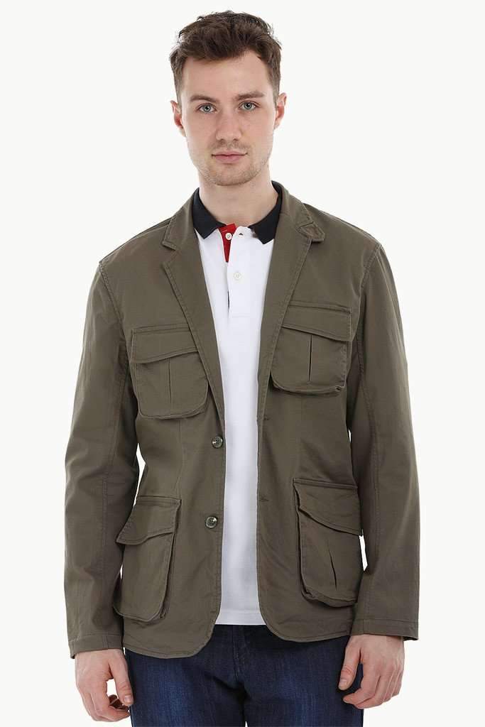 4 Pocket Rugged Olive Blazer