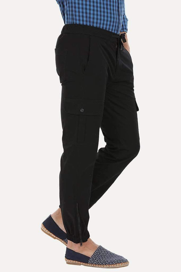 Lightweight Twill Relaxed Fit Cuff Jogger Pant