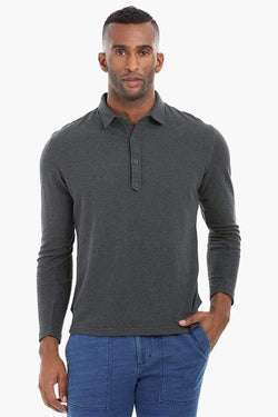 Pullover Pique Polo Sweatshirt