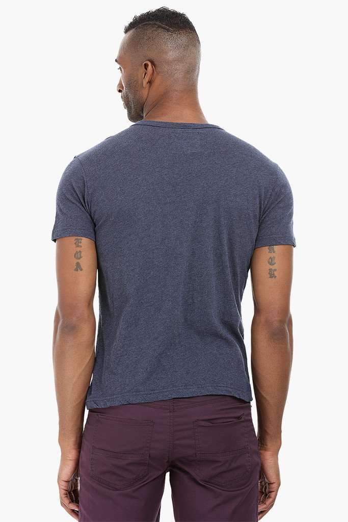 Short Sleeve Henley Cotton T-Shirt