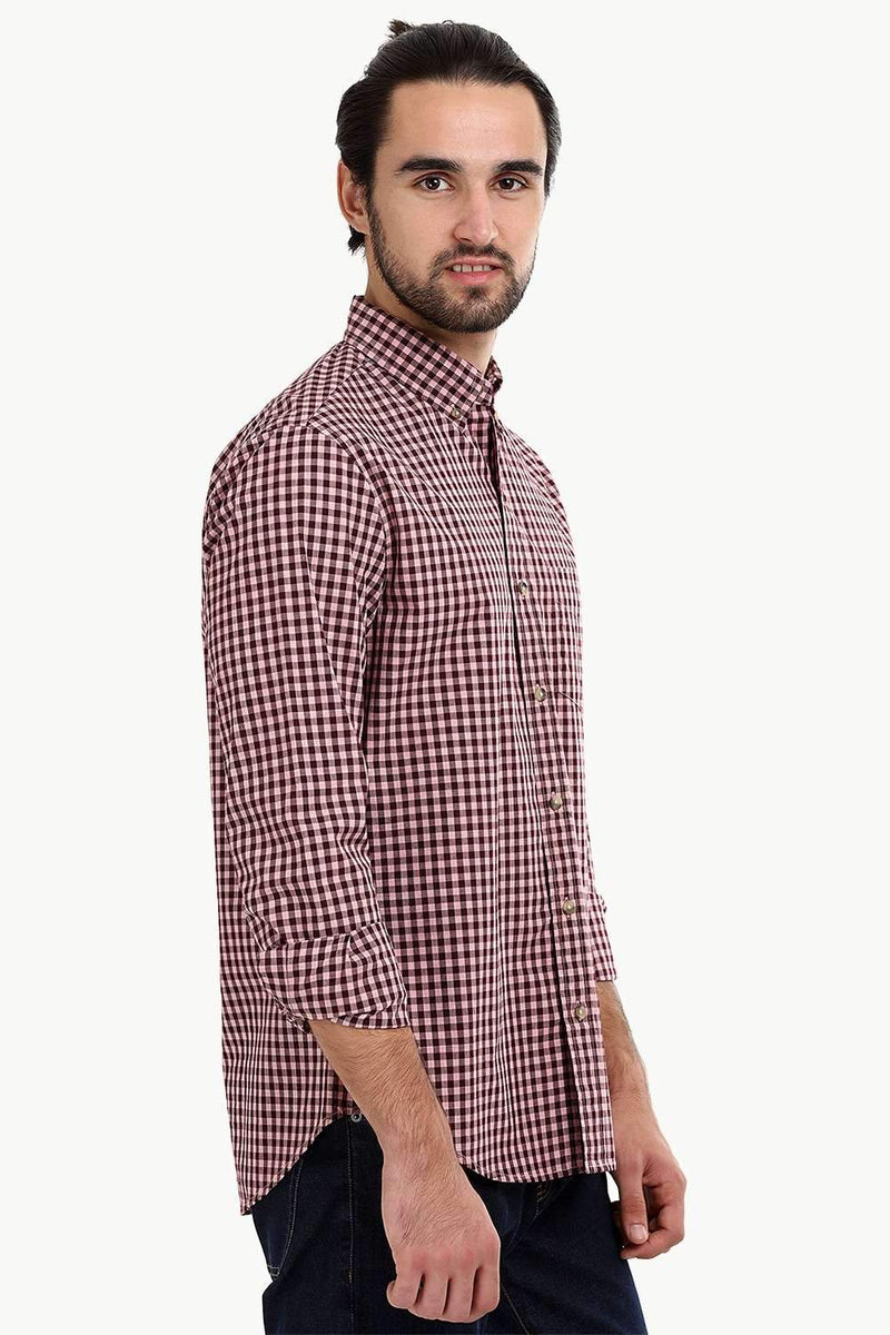 Men's Lemonade Pink Gingham Shirt