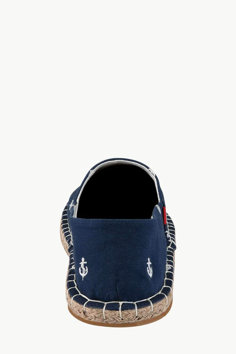 Mens Anchor Embroidered Espadrilles