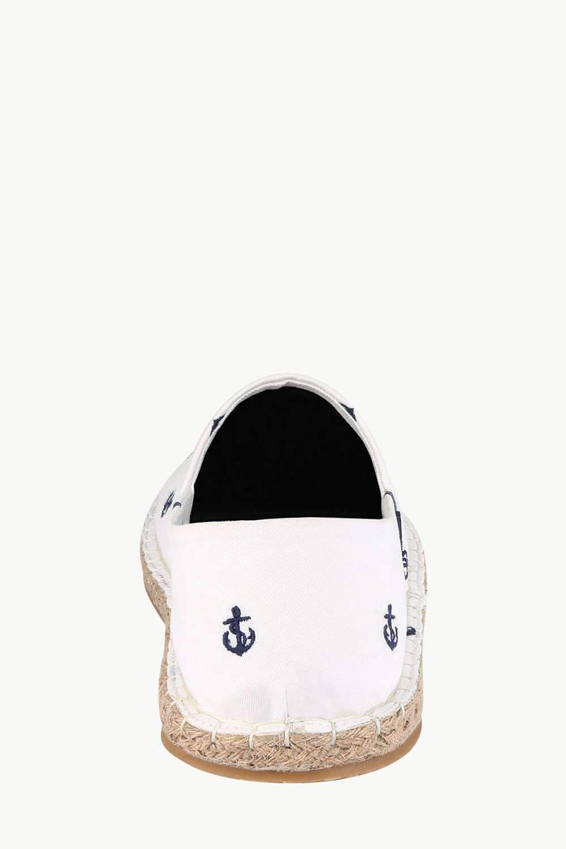 Mens Beige Anchor Espadrilles