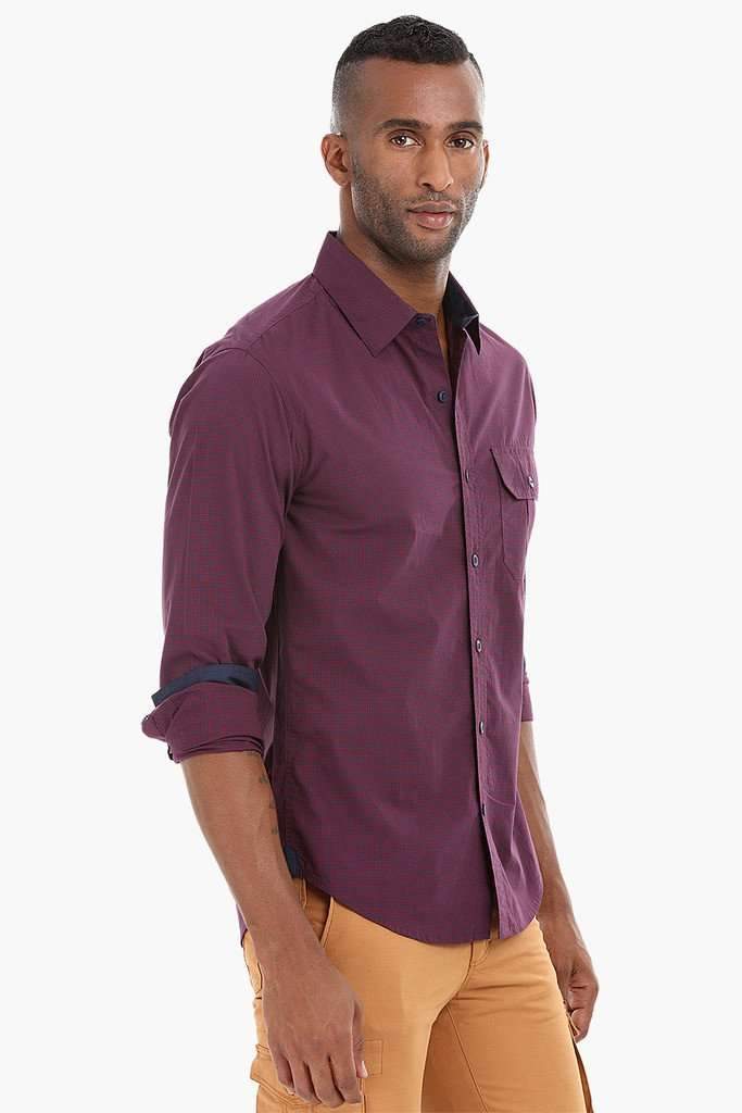Microcheck Gingham Shirt