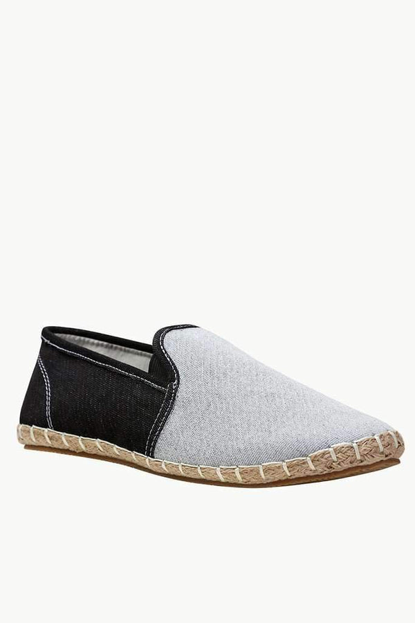 Colorblock Twill Espadrilles