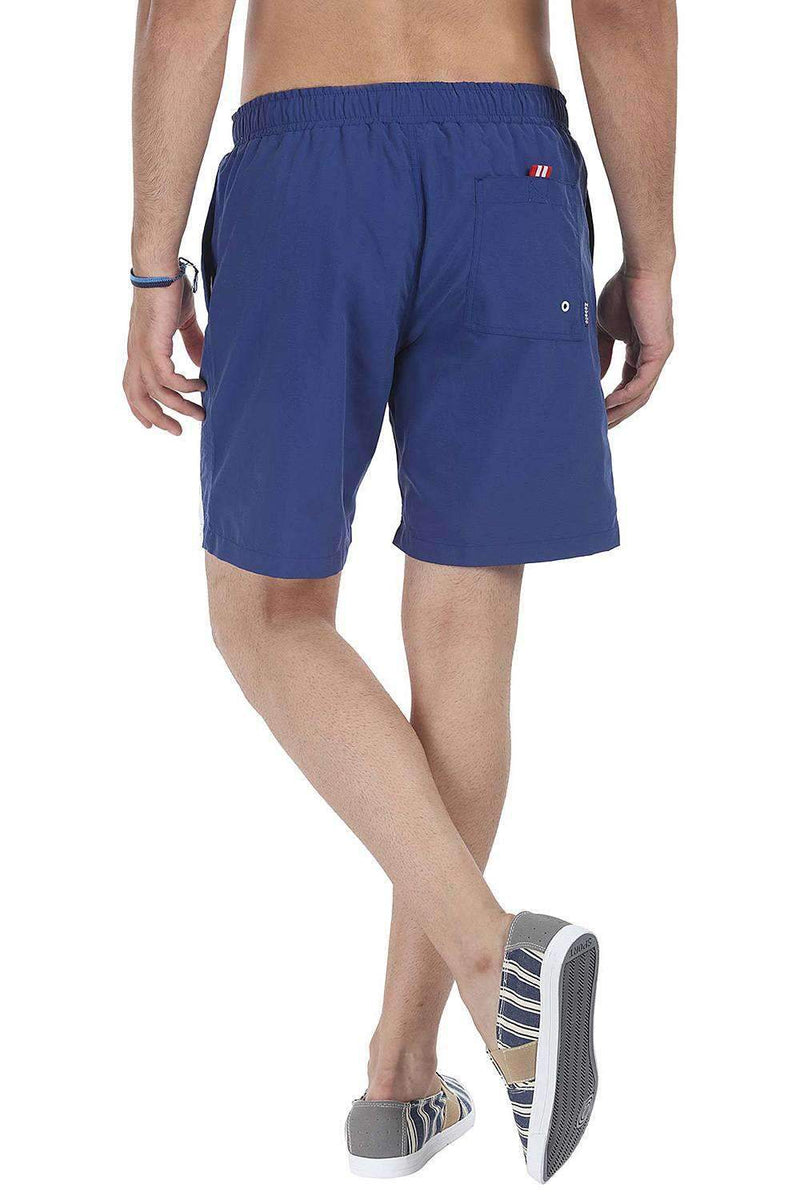 Quick Dry Swim Shorts With Stripes On One Side
