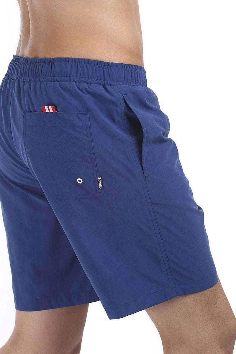 Quick Dry Swim Shorts With Stripes On One Side