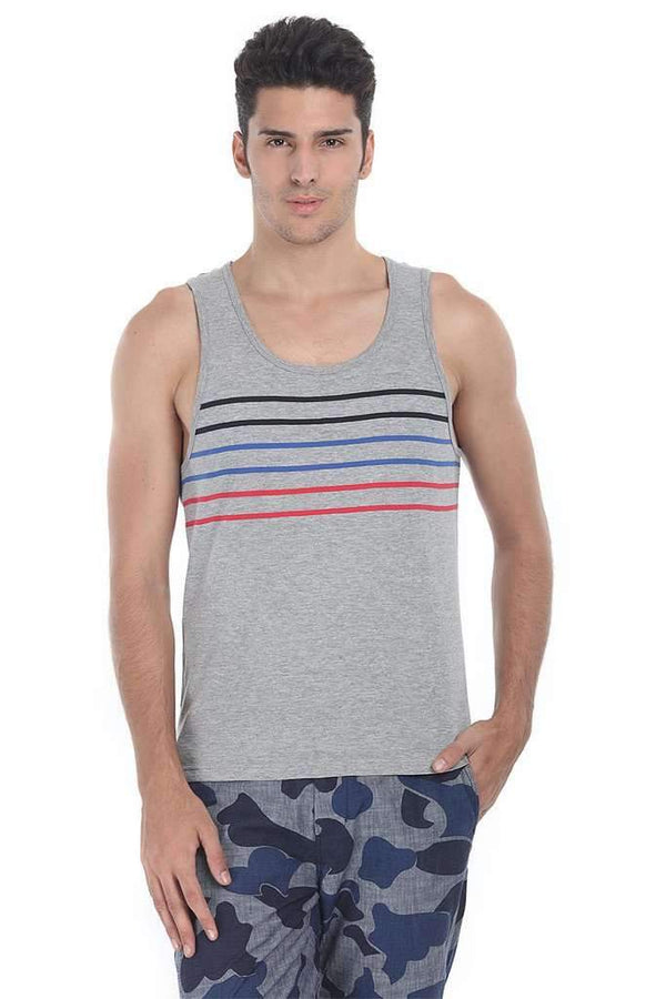 Multi Stripe Super Combed Knit Tank