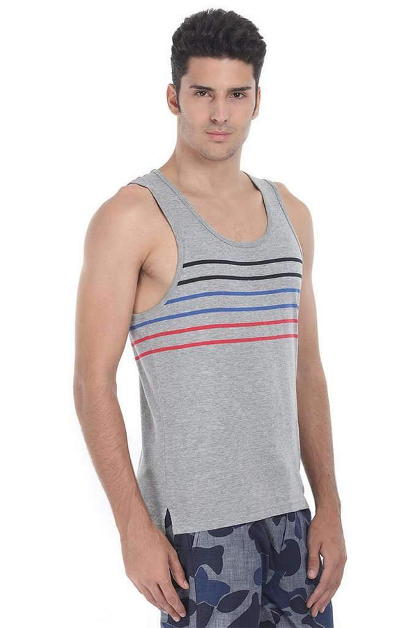 Multi Stripe Super Combed Knit Tank