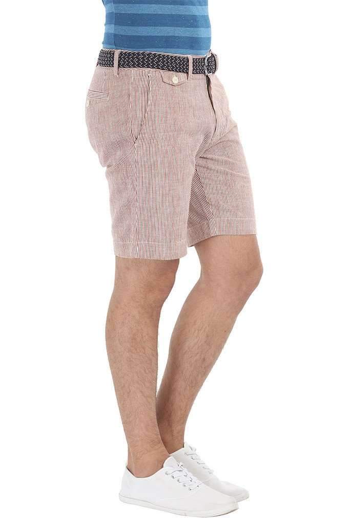 Natural Stripe Fitted Cotton Shorts