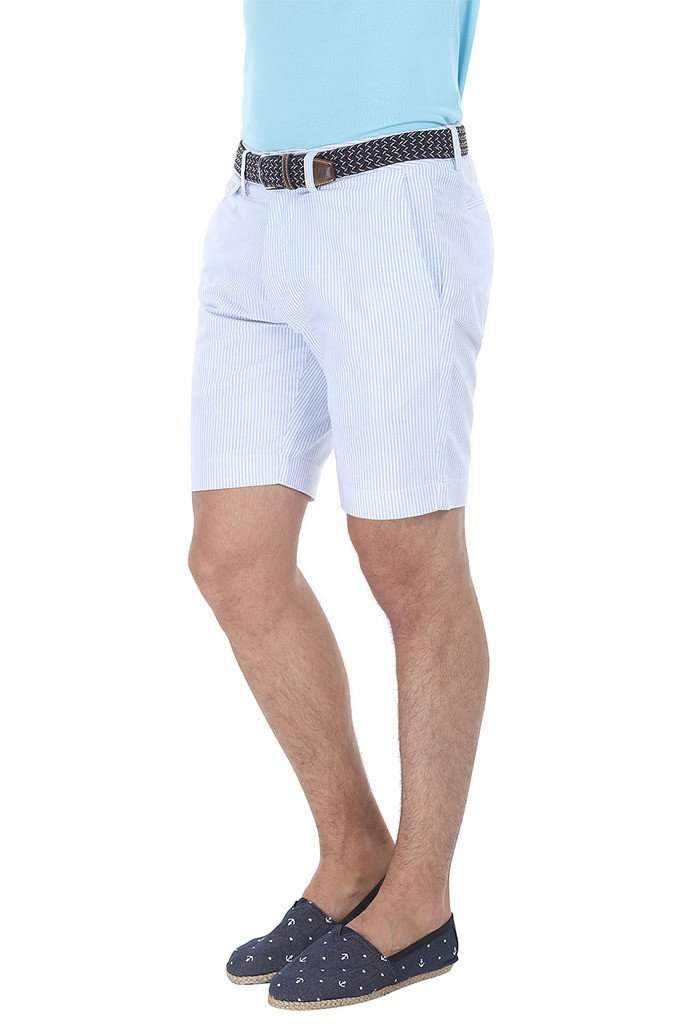 Natural Stripe Fitted Cotton Shorts