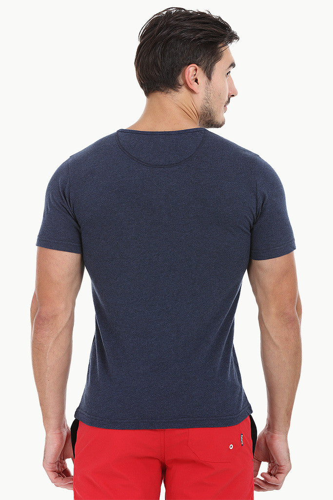 Nylon Printed Pocket Short Sleeve Tee