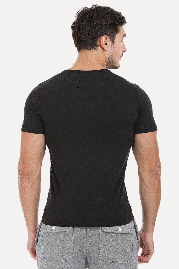 Nylon Printed Pocket Short Sleeve Tee