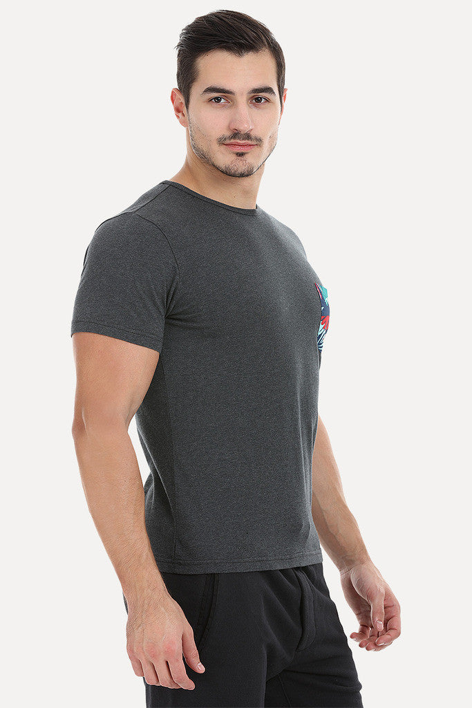 Nylon Printed Pocket Short Sleeve Tee