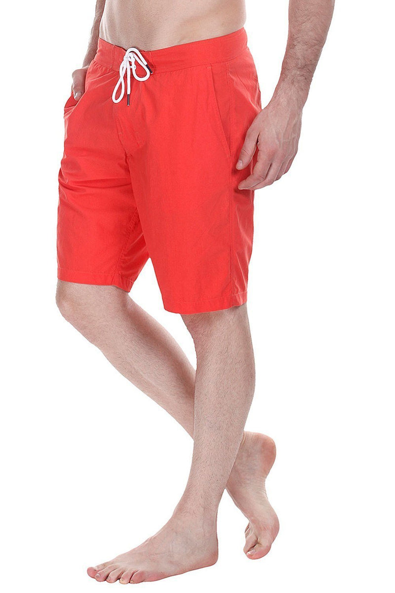 Nylon Quick Dry Swim Boardshorts With Side Cargo Pocket