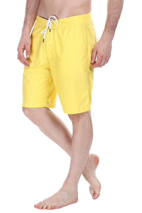 Nylon Quick Dry Swim Boardshorts With Side Cargo Pocket