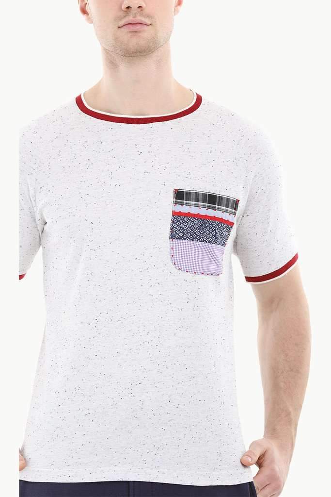 Oatmeal Contrast Pocket T-Shirt