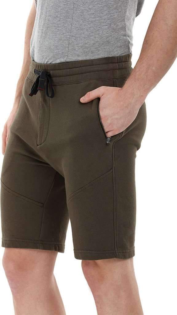 Olive Knitted Workout Shorts