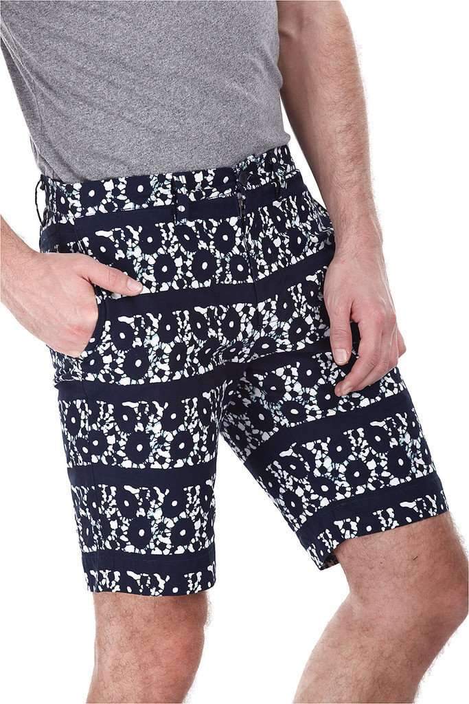 Oxford Blue Printed Shorts