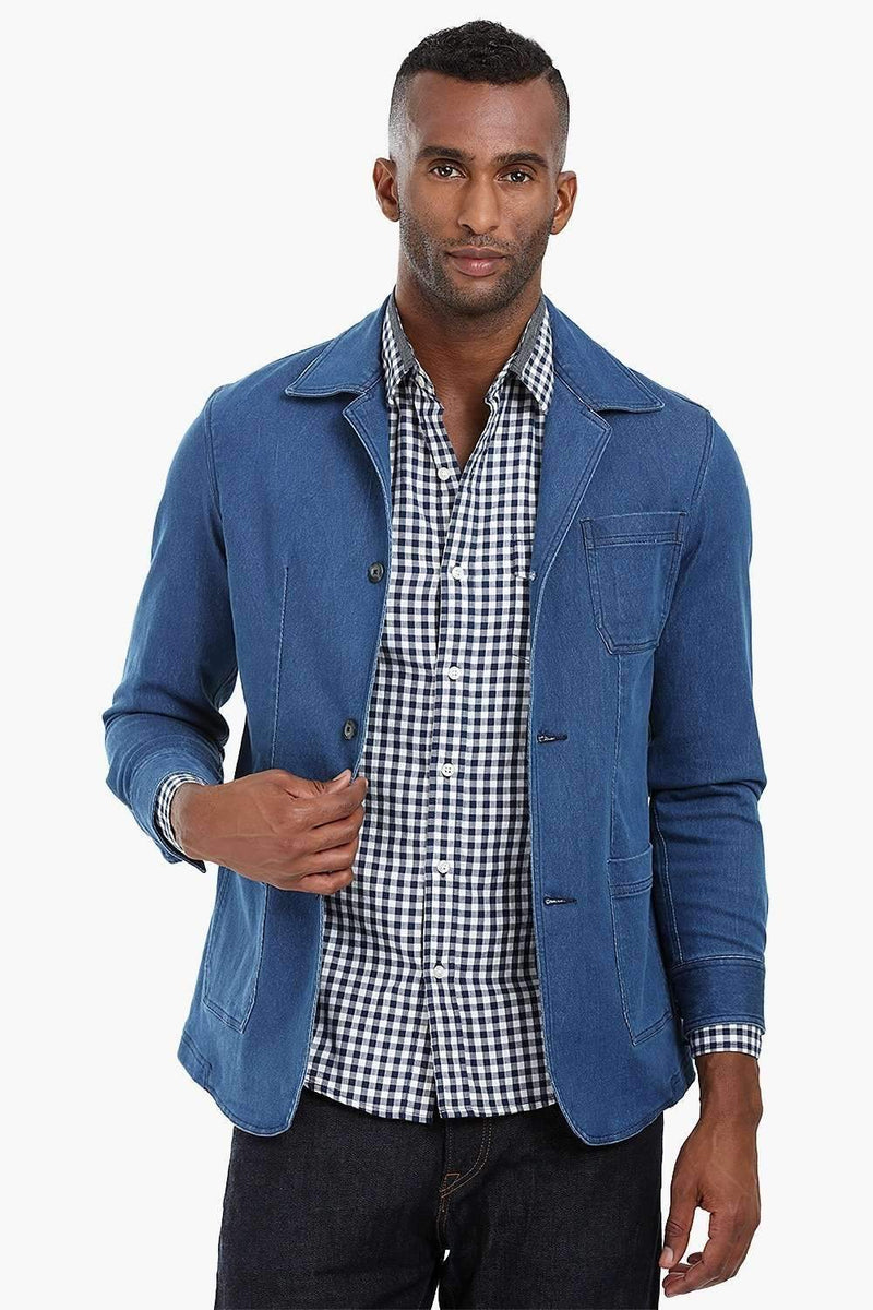 Patch Pocket Indigo Denim Jacket